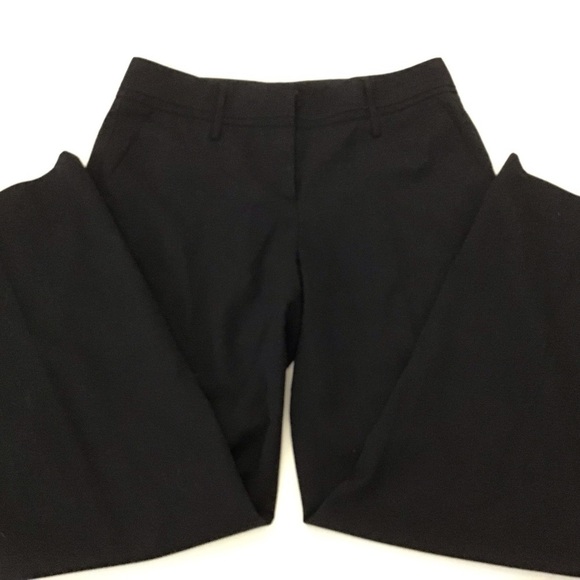 St. Emile wool blend black straight to wide leg trousers. Size 10 - Picture 4 of 10